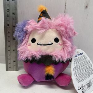 Squishmallow Woxie the Bigfoot  Halloween Clown 4” Mini Plush
